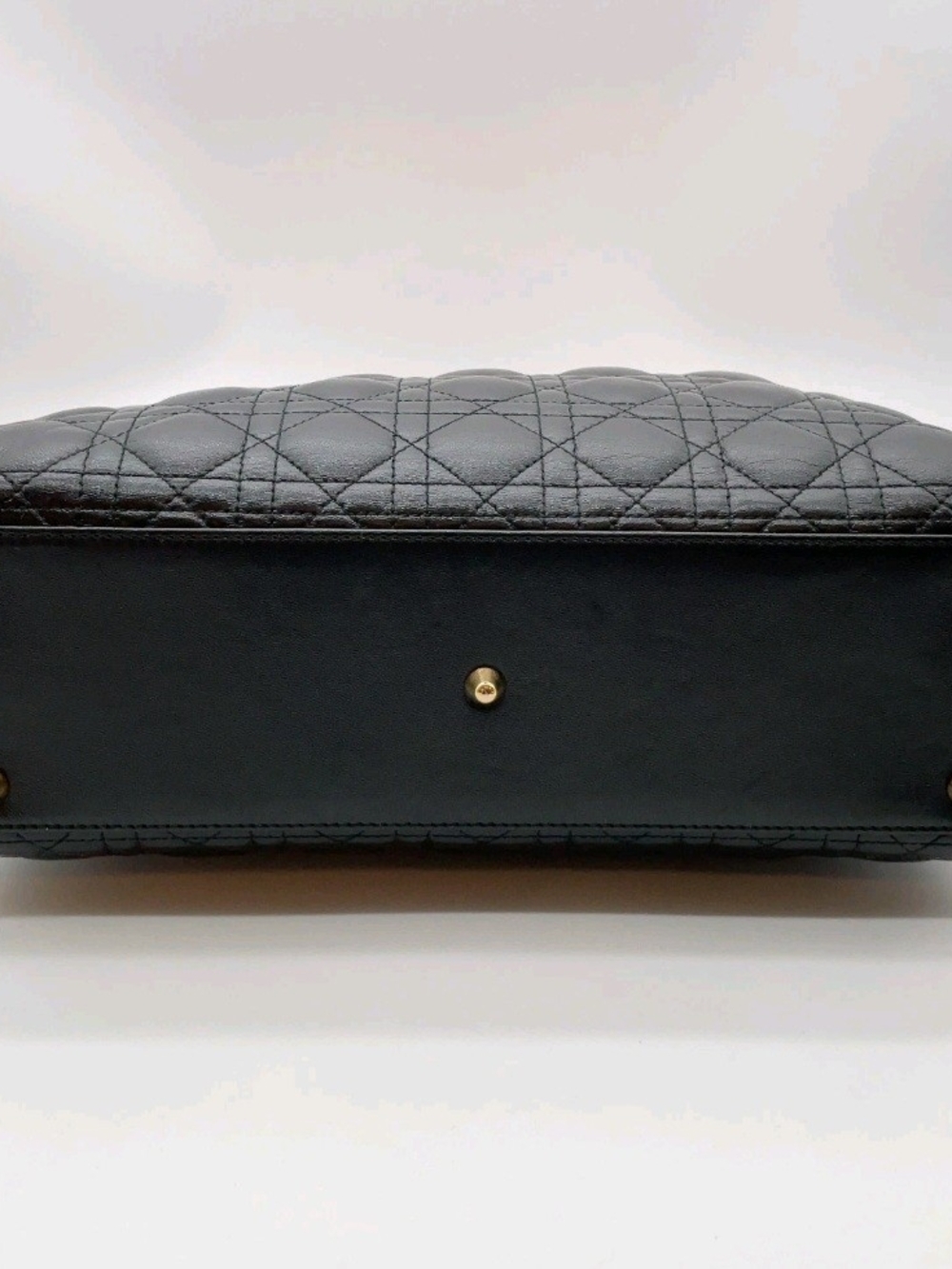 Dior Black Quilted Leather Lady Dior Top-Handle Bag - Picture 3 of 16